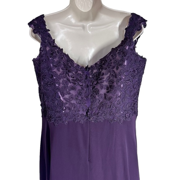 Dancing Queen Purple Off-Shoulder Prom Dress - Picture 5 of 10